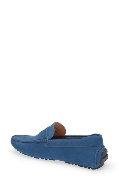 Nordstrom Brody Driving Penny Loafer In Blue Sodalite