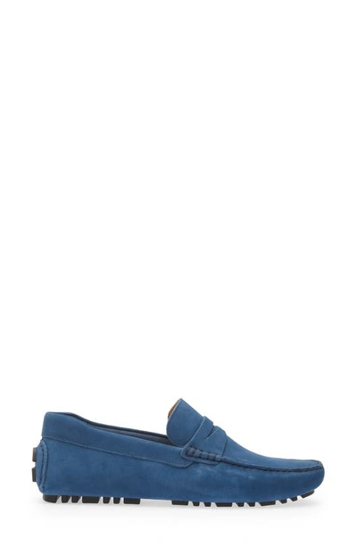 Nordstrom Brody Driving Penny Loafer In Blue Sodalite