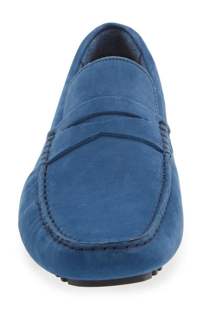 Nordstrom Brody Driving Penny Loafer In Blue Sodalite