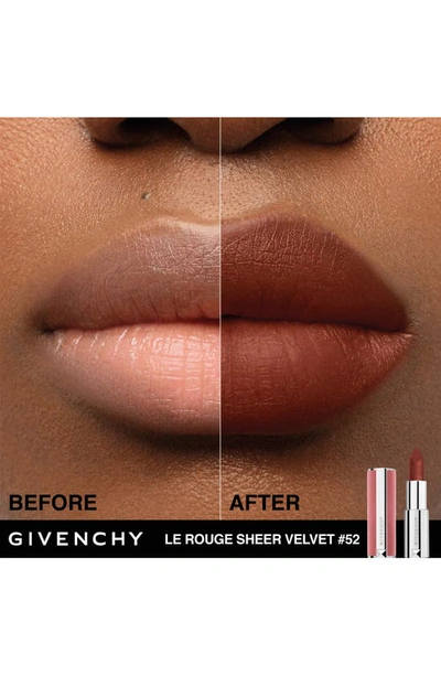 Shop Givenchy Le Rouge Sheer Velvet Matte Lipstick In N52