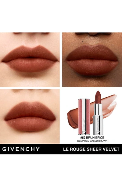 Shop Givenchy Le Rouge Sheer Velvet Matte Lipstick In N52