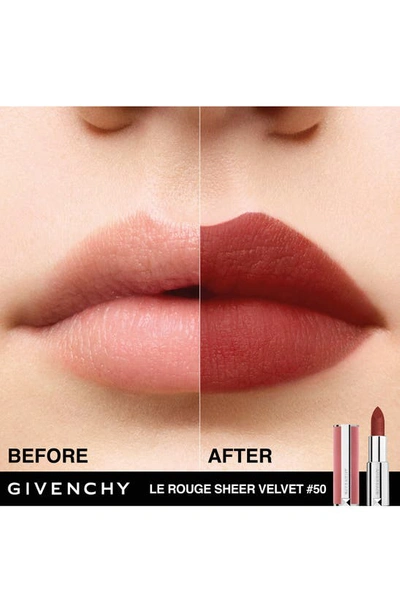 Givenchy Le Rouge Sheer Velvet Matte Lipstick In N50