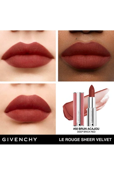Shop Givenchy Le Rouge Sheer Velvet Matte Lipstick In N50
