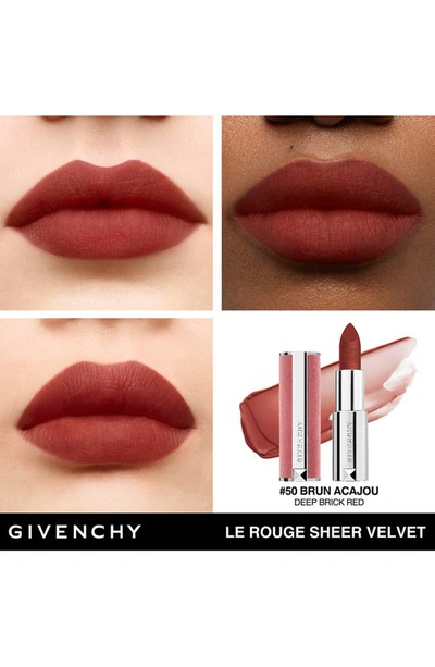 Givenchy Le Rouge Sheer Velvet Matte Lipstick In N50