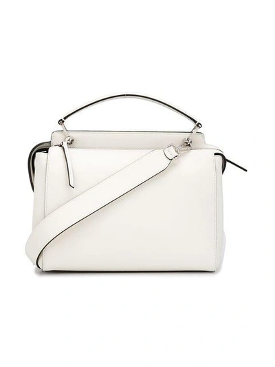 Shop Fendi 'fashion Show Dotcom' Tote - White