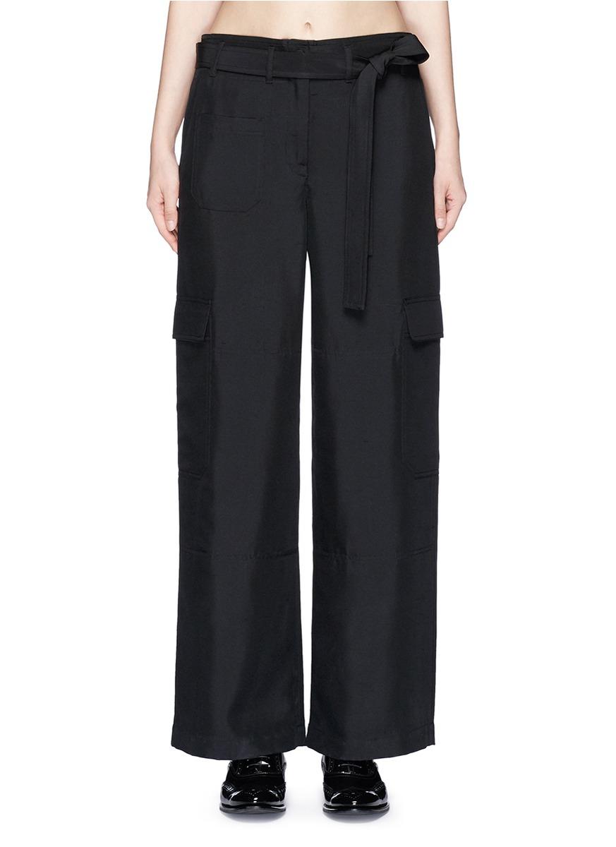 dupioni silk pants