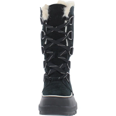 Sorel Tivoli Iv Waterproof Insulated Suede Snow Boots In Black
