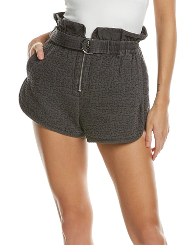 Shop Sea Ny Stan Sandwashed Quilt Short In Grey