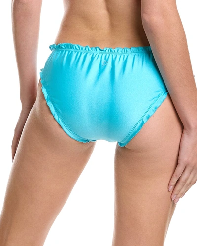 Shop Frankies Bikinis Arabelle Shine Bikini Bottom In Blue