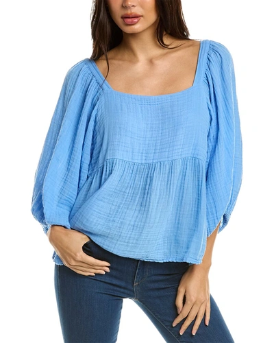 Shop Michael Stars Patsy Top In Blue
