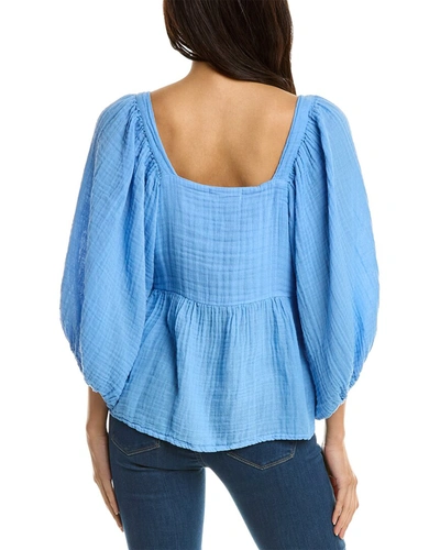 Shop Michael Stars Patsy Top In Blue