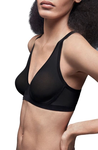 Shop Wolford Tulle Full Cup Bra In Black