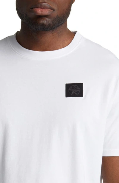 Shop North Sails Logo Patch T-shirt In White