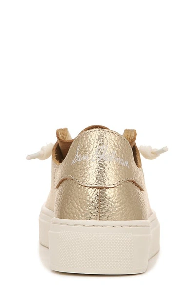 Shop Sam Edelman Kids' Poppy Sneaker In Gold Leaf