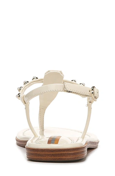 Shop Sam Edelman Kids' Gigi Imitation Pearl Sandal In Porcelain