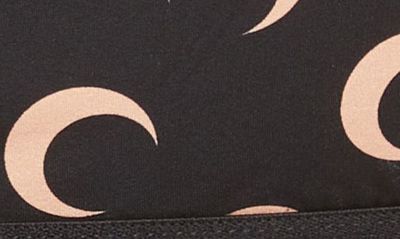 Shop Marine Serre Allover Moon Print Bra Top In All Over Moon Tan On Black