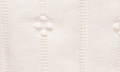 Feltman Brothers Pompom Pointelle Stitch Sweater & Pants Set In Ivory
