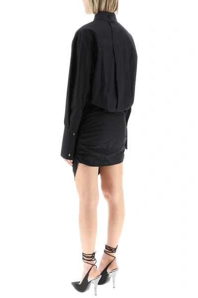 Shop Attico 'hatty' Mini Shirt Dress