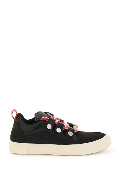 Shop Marcelo Burlon County Of Milan 'ticinella' Leather Sneakers