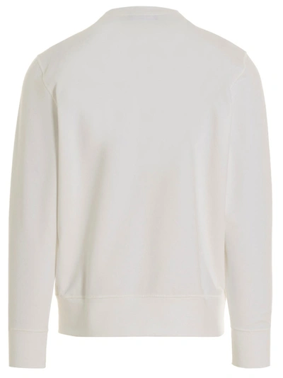 Shop Kiton Logo Print Sweatshirt White