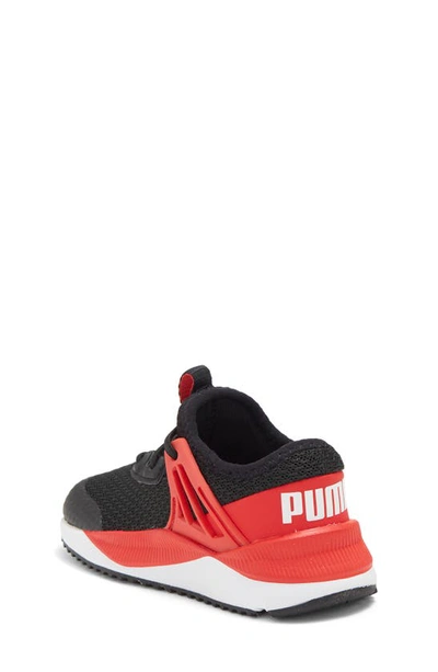 Shop Puma Kids' Pacer Future Sneaker In  Black-high Risk