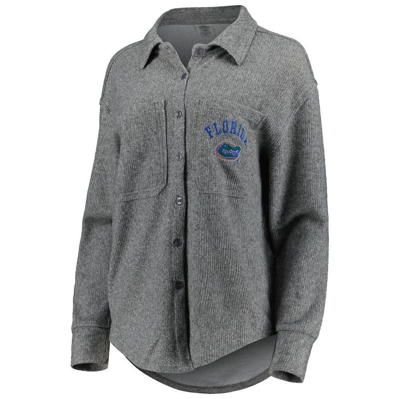Shop Gameday Couture Gray Florida Gators Switch It Up Tri-blend Button-up Shacket