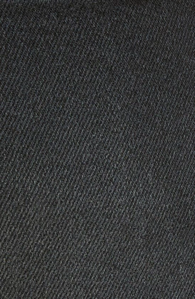 Wit & Wisdom 'ab'solution Skyrise Raw Hem High Waist Stretch Bootcut Jeans In Washed Black