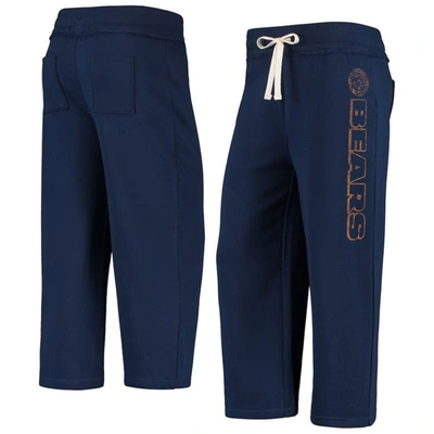 Shop Junk Food Navy Chicago Bears Cropped Pants