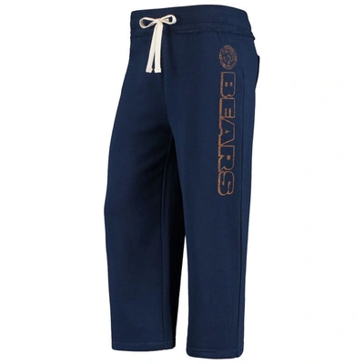 Shop Junk Food Navy Chicago Bears Cropped Pants