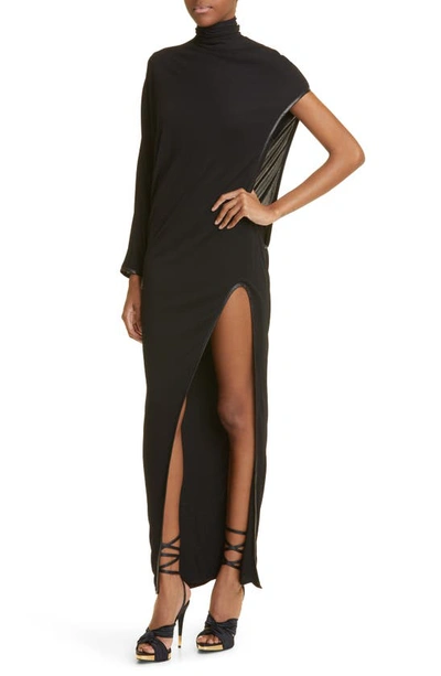 Shop Tom Ford Cutout Crepe Jersey Dress In Black