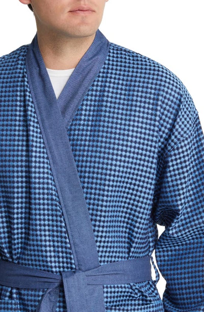 Majestic La Paz Cotton Robe In Navy
