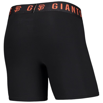 Shop Concepts Sport Black/orange San Francisco Giants Two-pack Flagship Boxer Briefs Set