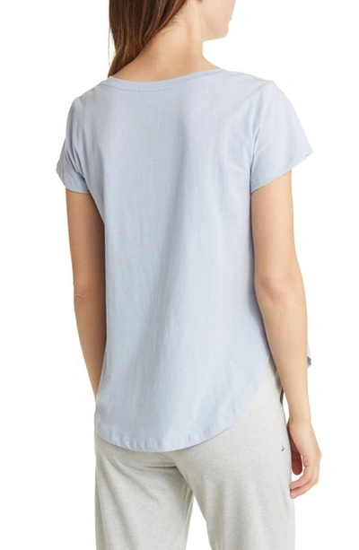 Angel Maternity Short Sleeve Cotton Maternity T-shirt In Grey