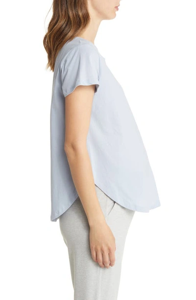 Angel Maternity Short Sleeve Cotton Maternity T-shirt In Grey