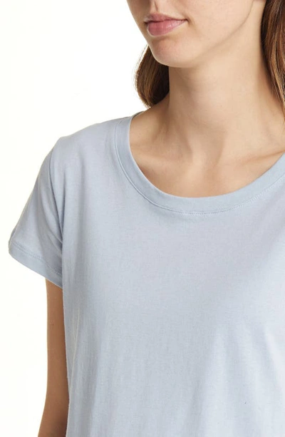 Angel Maternity Short Sleeve Cotton Maternity T-shirt In Grey