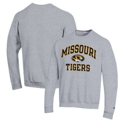 Shop Champion Heather Gray Missouri Tigers High Motor Pullover Sweatshirt