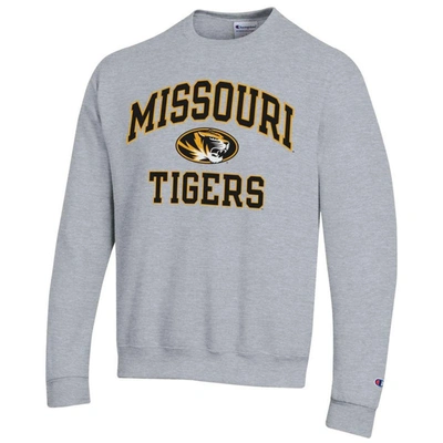 Shop Champion Heather Gray Missouri Tigers High Motor Pullover Sweatshirt