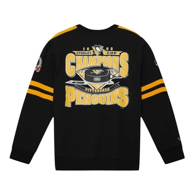 Mitchell & Ness Gold/Black Pittsburgh Penguins 1992 Stanley Cup Champions Pullover Sweatshirt
