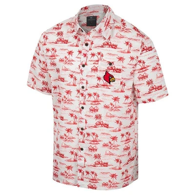 louisville cardinals button up shirt