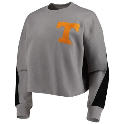Shop Gameday Couture Gray Tennessee Volunteers Back To Reality Colorblock Pullover Sweatshirt