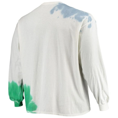 Shop Junk Food Cream Seattle Seahawks Tie-dye Long Sleeve T-shirt