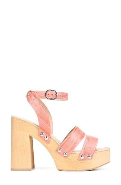 Shop Sam Edelman Rosalind Platform Block Heel Sandal In Terracotta Rose