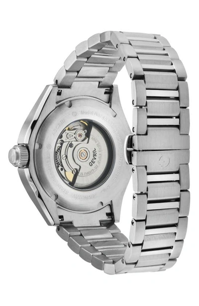 Shop Gevril Ascari Swiss Automatic Bracelet Watch, 42mm In Silver Black