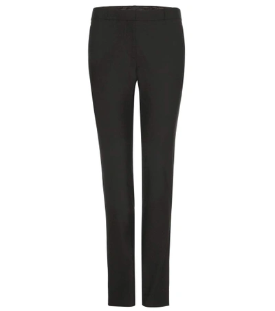 Shop The Row Franklin Stretch Wool Trousers In Llack
