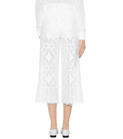 Shop Hillier Bartley Wide-leg Cotton Lace Trousers