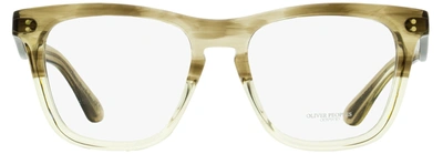 Shop Oliver Peoples Unisex Lynes Eyeglasses Ov5449u 1647 Transparent Khaki 53mm In Multi