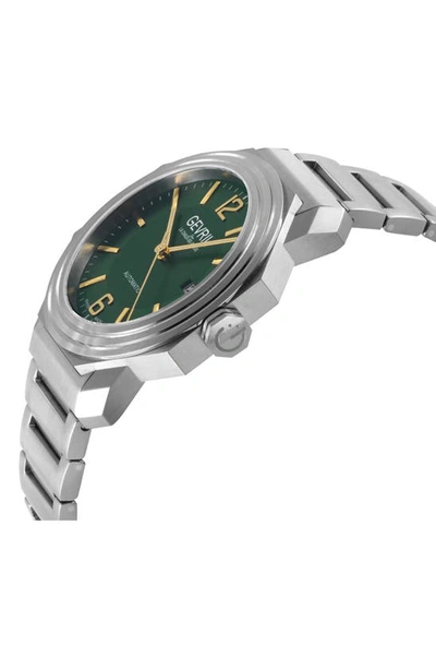 Shop Gevril Roosevelt Swiss Automatic Bracelet Watch, 43mm In Silver