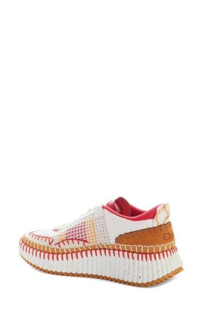 Shop Chloé Nama Platform Sneaker In Lovely Beige