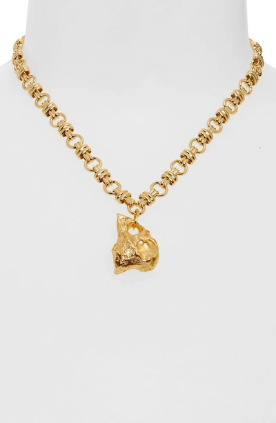 Shop Alighieri The Rock, Immortal Necklace In 24 Gold