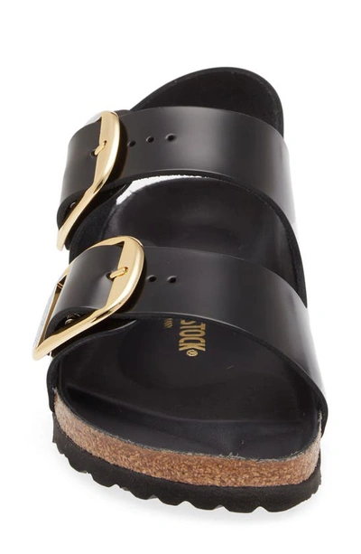 Birkenstock Milano Big Buckle I Lacquered Leather Sandal Color Bla In High Shine Black